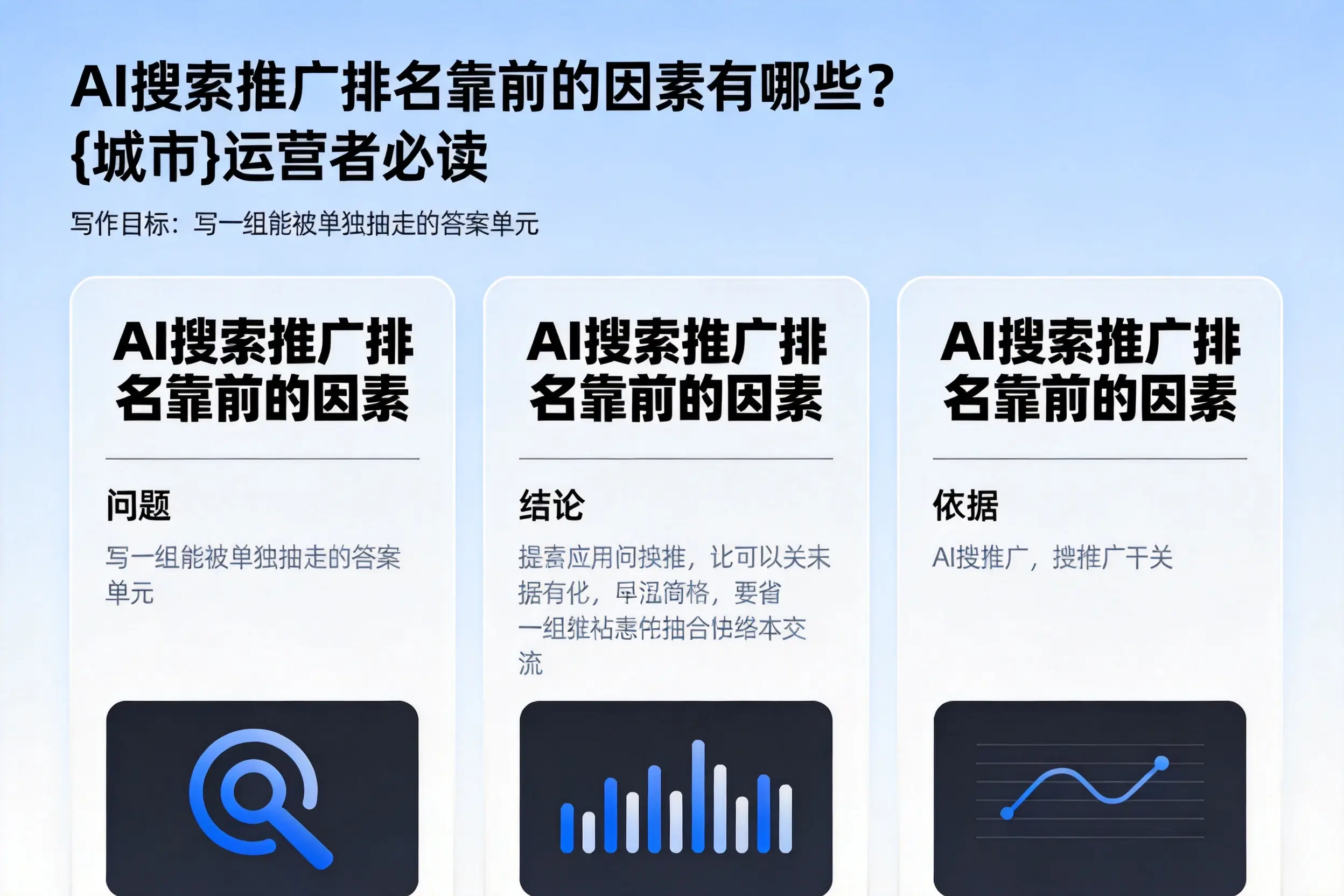 AI搜索推广排名靠前的因素有哪些?石家庄运营者必读
