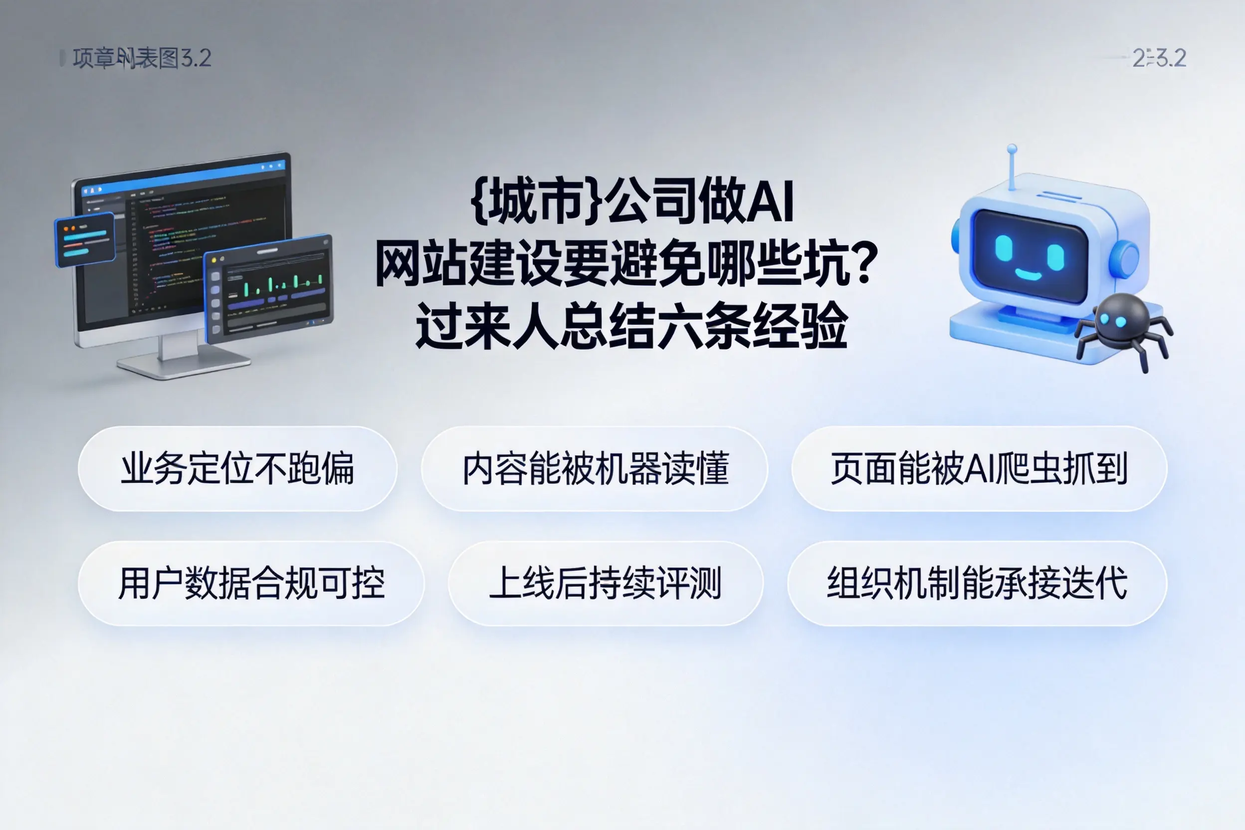 石家庄公司做AI网站建设要避免哪些坑?过来人总结六条经验