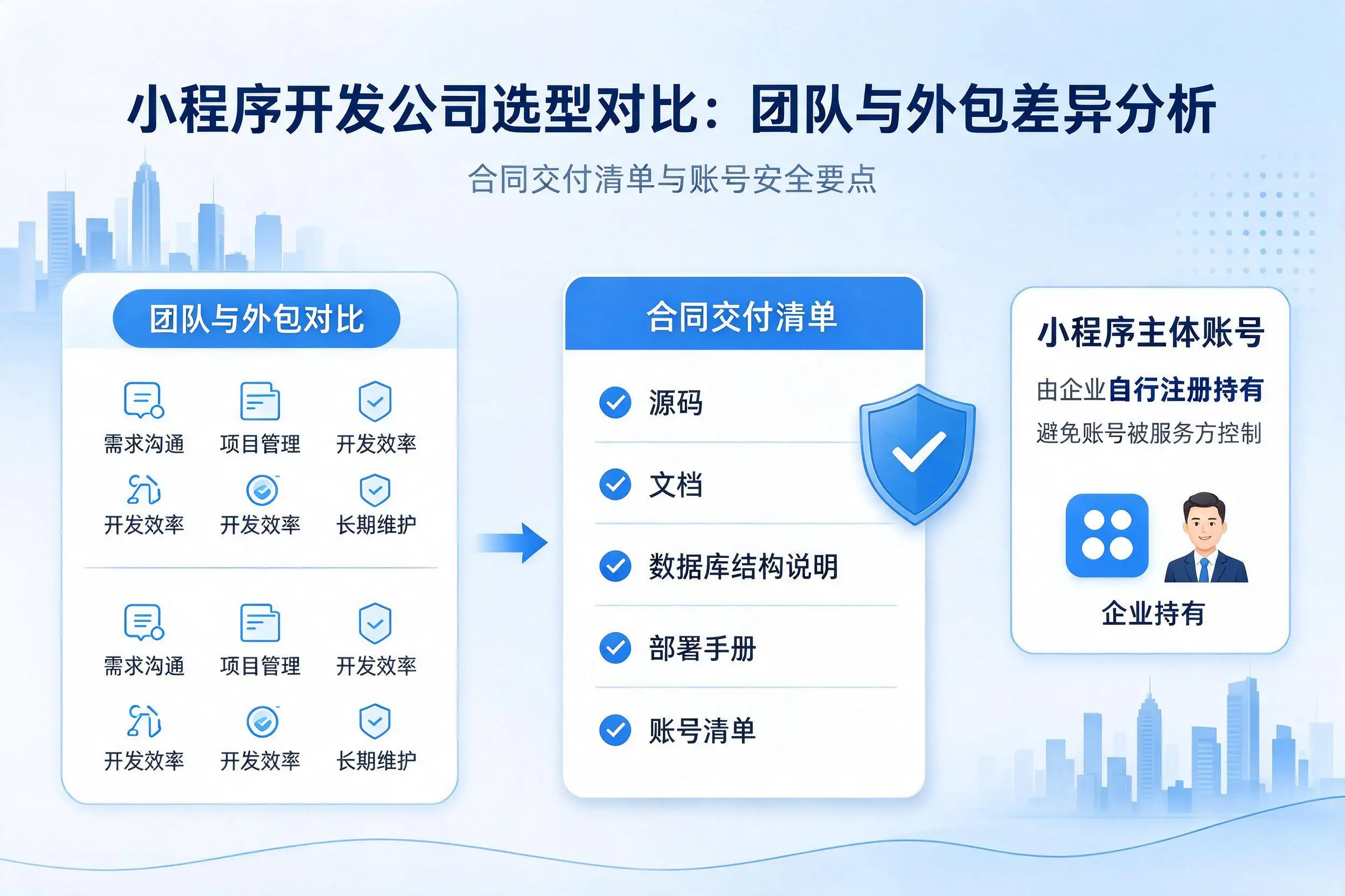 石家庄小程序开发公司选型对比：团队与外包差异分析