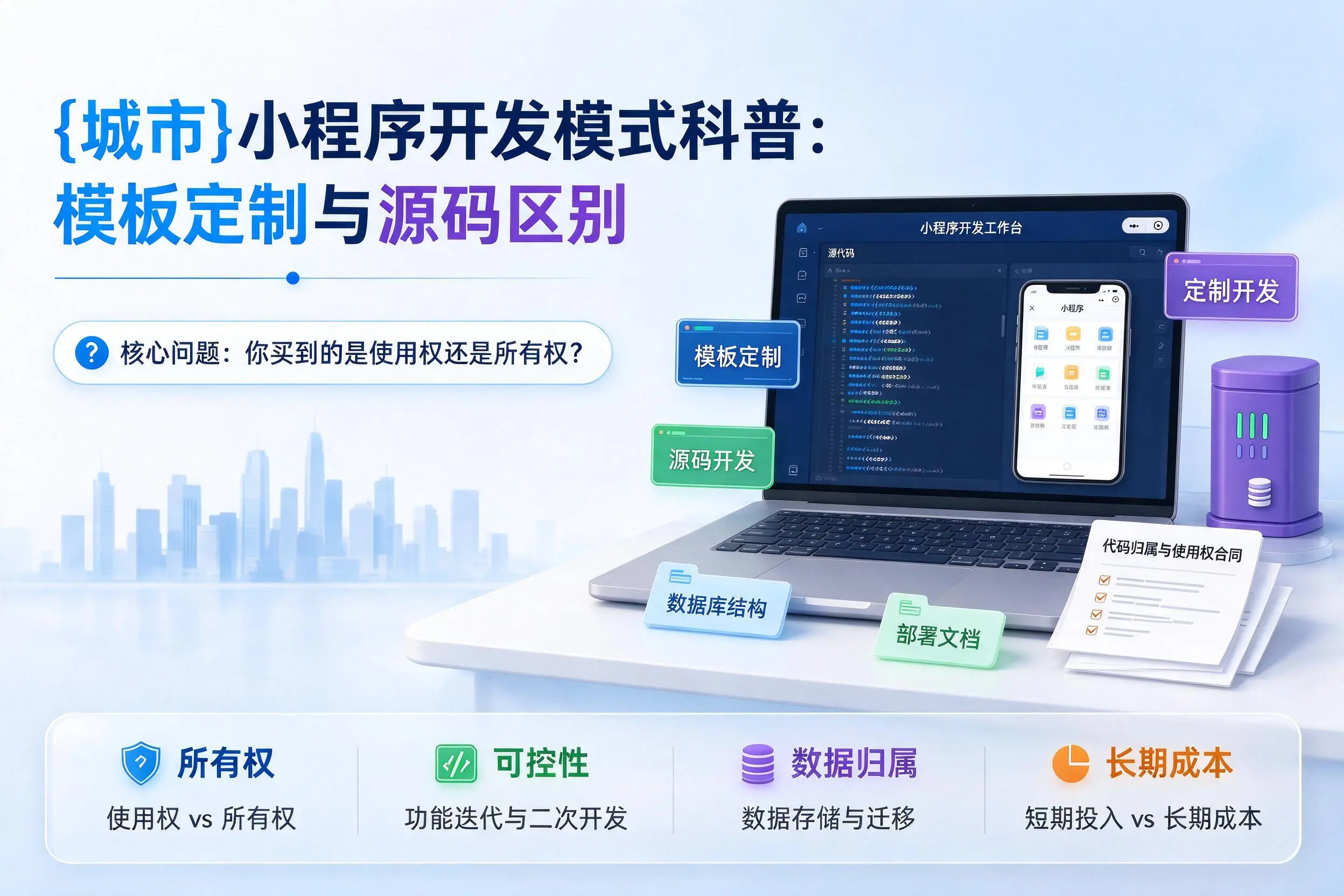 石家庄小程序开发模式科普：模板定制与源码区别
