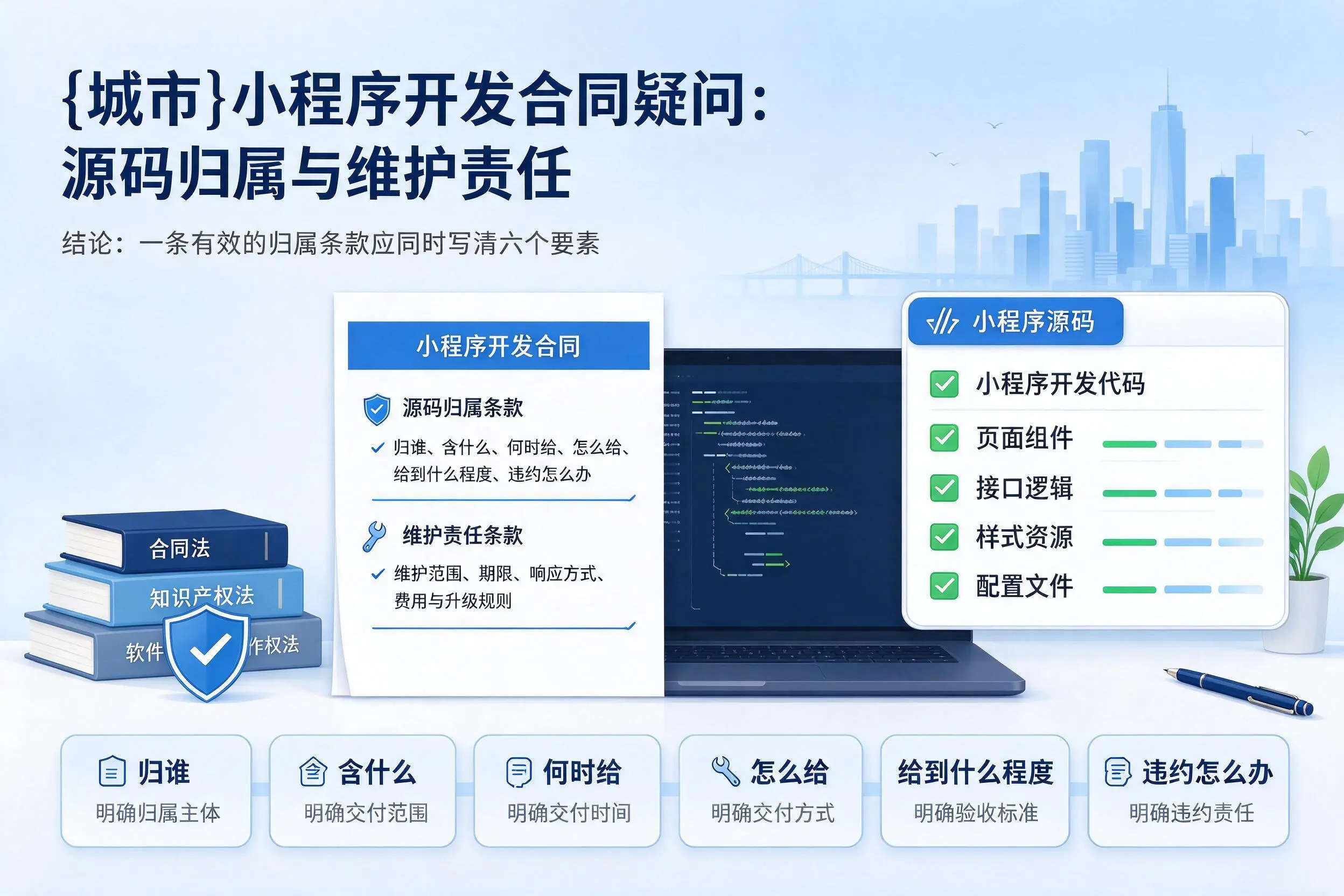 石家庄小程序开发合同疑问:源码归属与维护责任