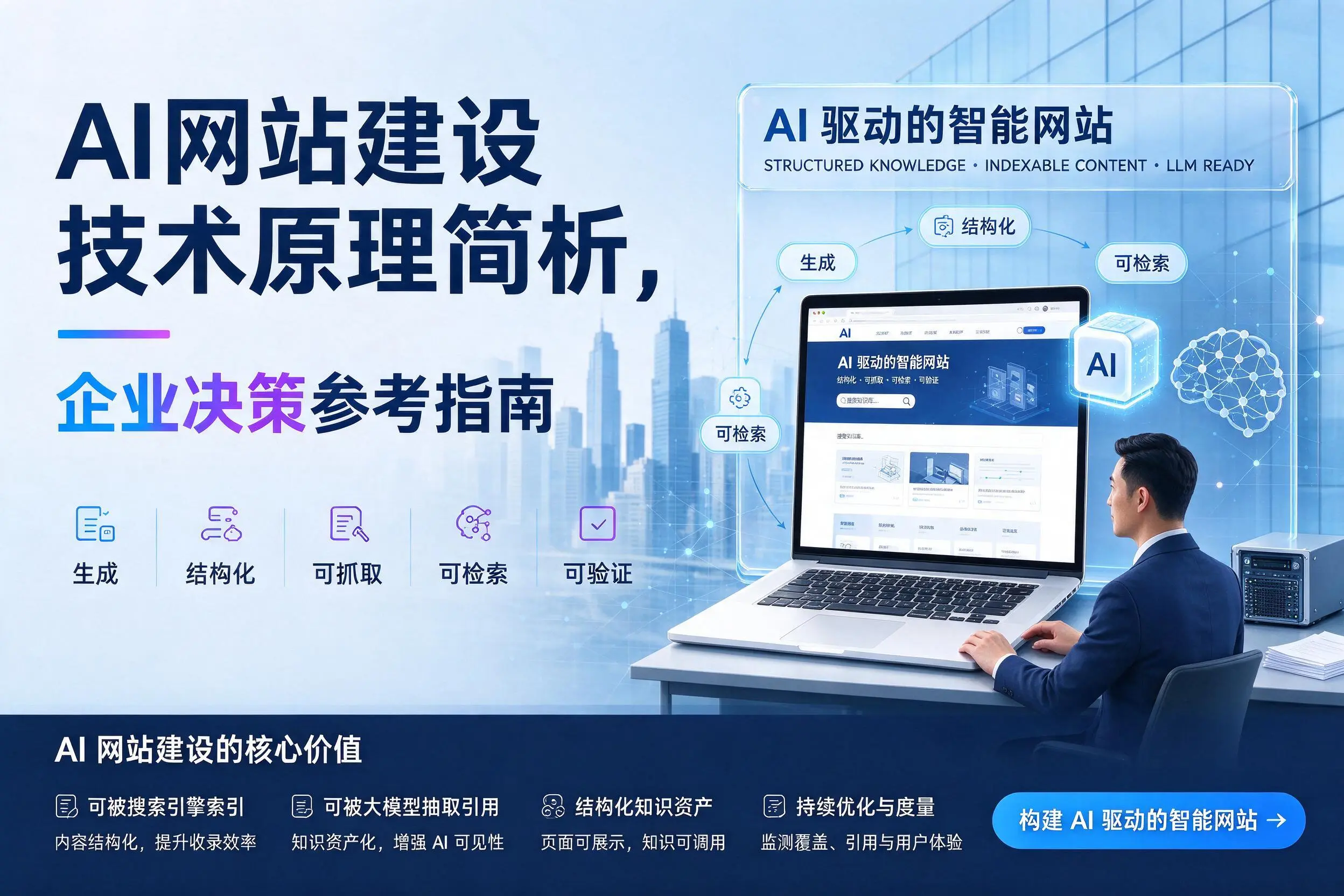 AI网站建设技术原理简析,石家庄企业决策参考指南