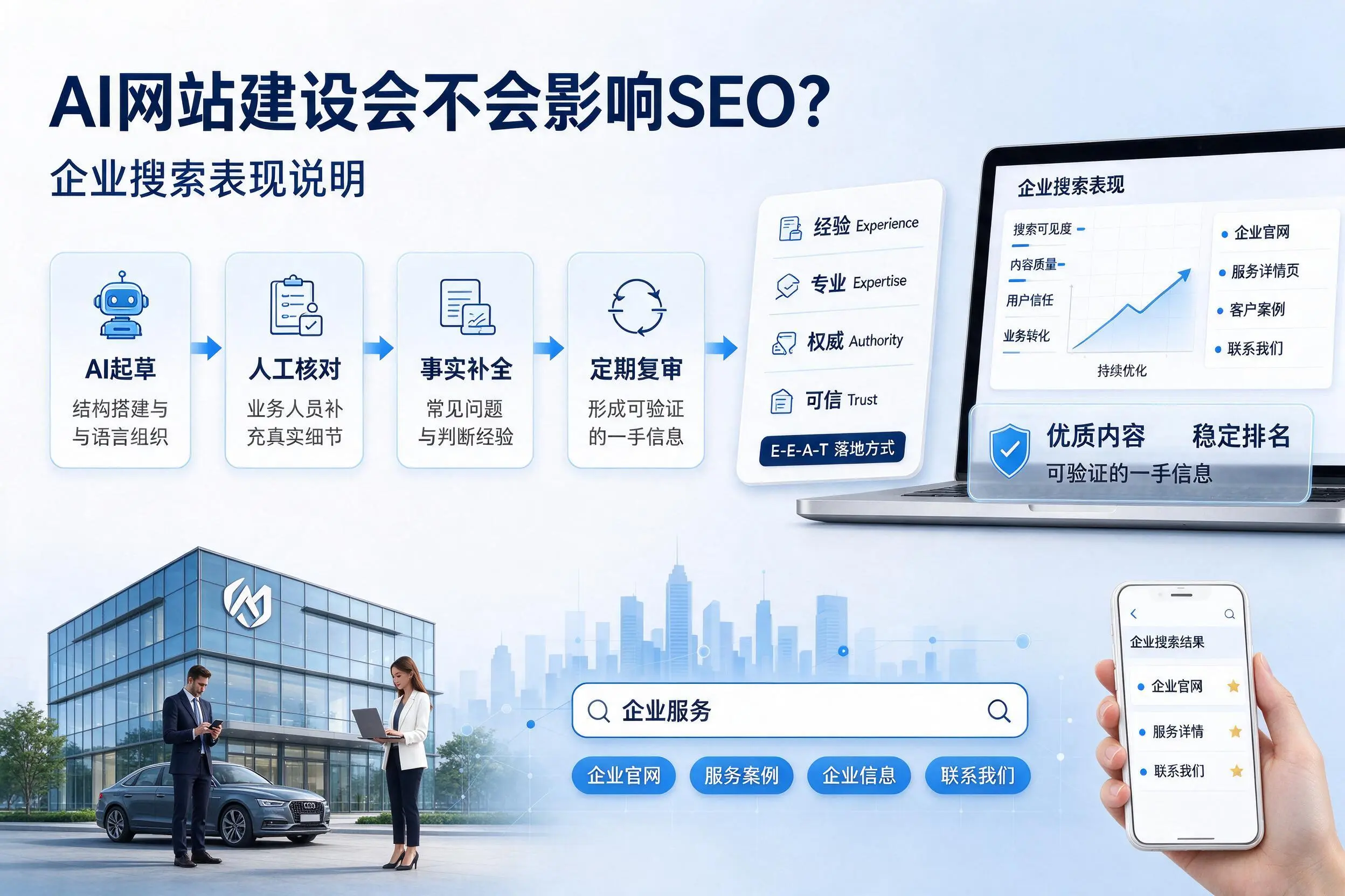 AI网站建设会不会影响SEO?石家庄企业搜索表现说明