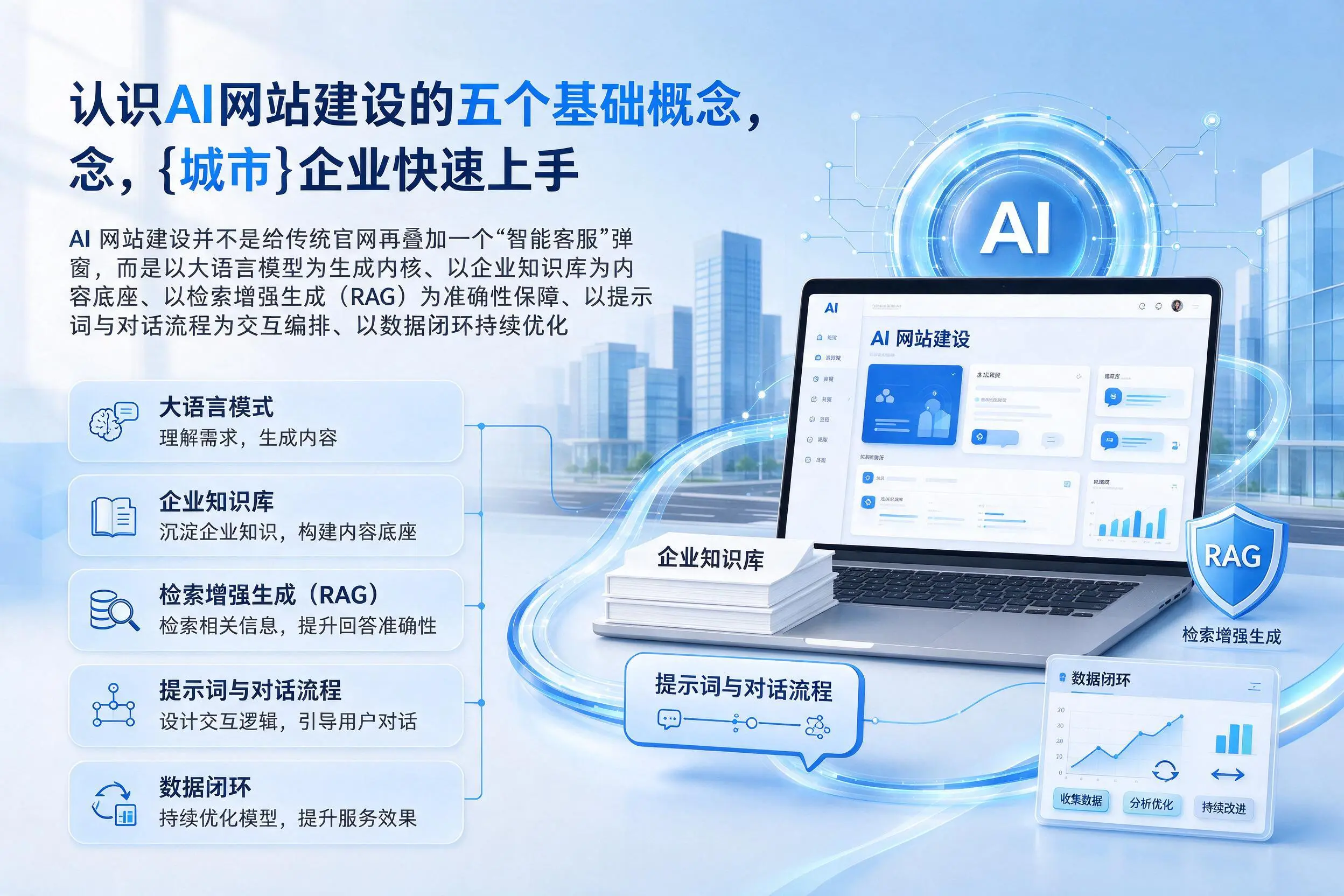 认识AI网站建设的五个基础概念，石家庄企业快速上手