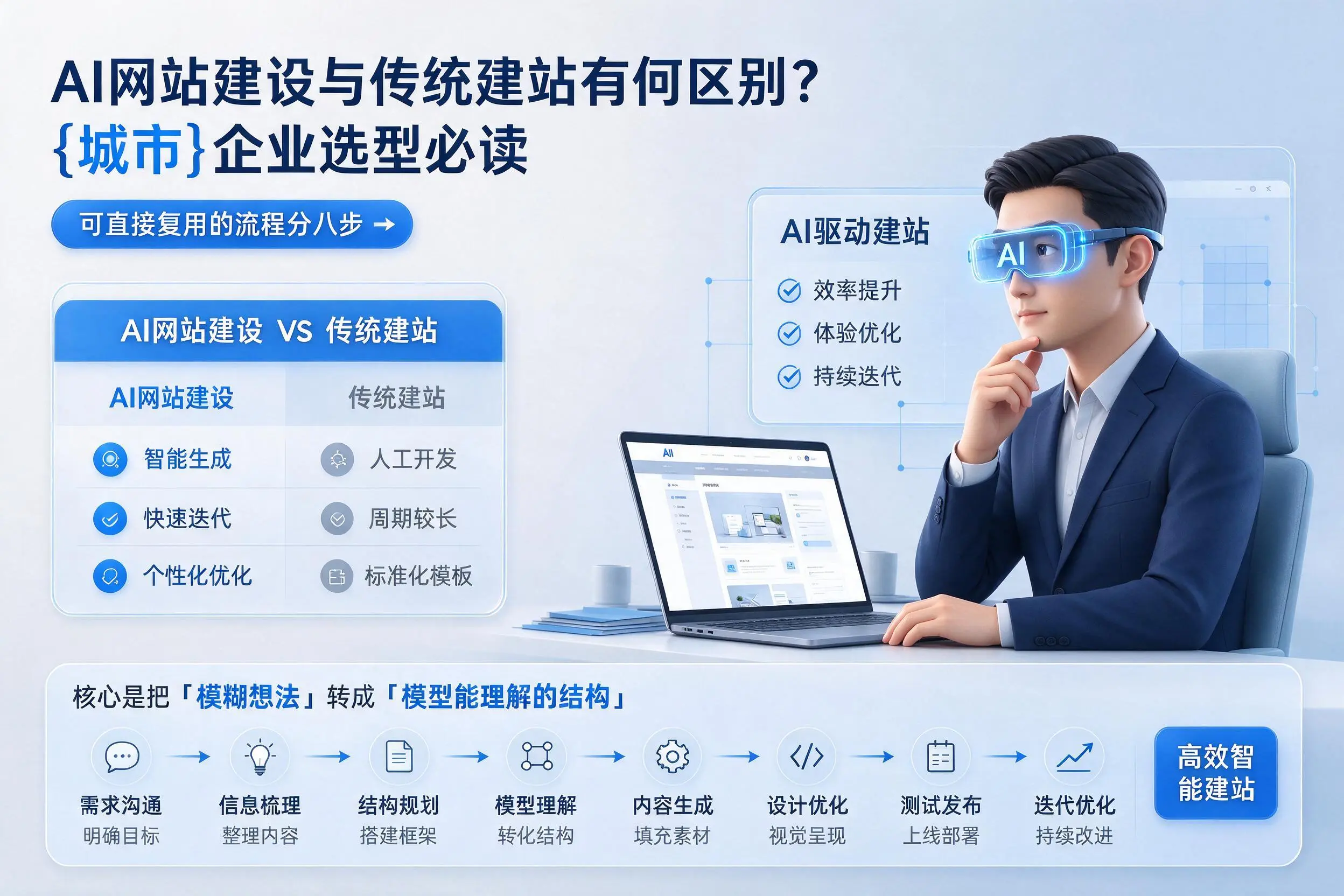 AI网站建设与传统建站有何区别?石家庄企业选型必读