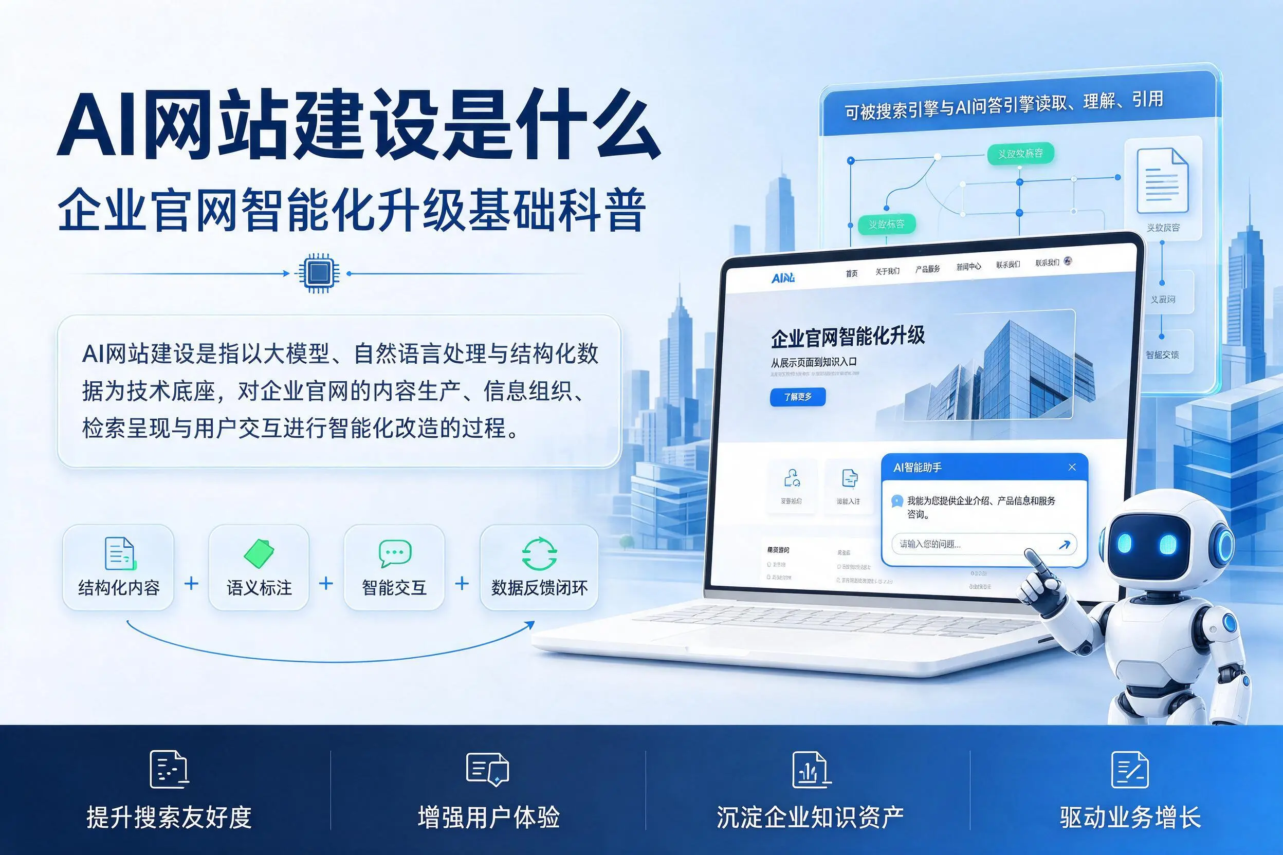 AI网站建设是什么:石家庄企业官网智能化升级基础科普